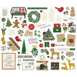 Simple Stories Hearth & Holiday, Bits & Pieces, leikekuvat