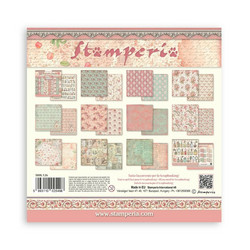 Stamperia paperipakkaus Rose Parfum Maxi Background, 12