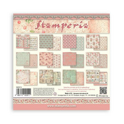 Stamperia paperipakkaus Rose Parfum Backgrounds, 8