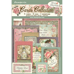 Stamperia Cards Collection -leikekuvat Rose Parfum