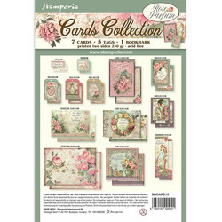 Stamperia Cards Collection -leikekuvat Rose Parfum