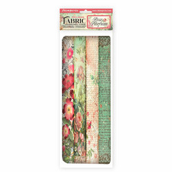Stamperia Fabric Sheets -kangaspalat, Rose Parfum