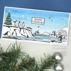 Creative Expressions leimasin Penguin Playtime