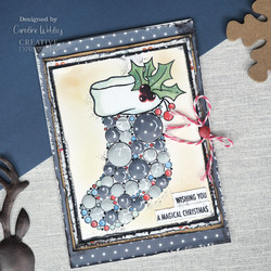 Woodware leimasin Big Bubble Stocking