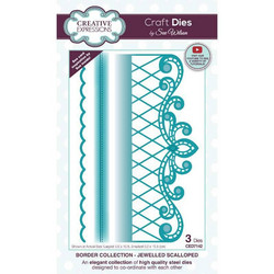 Creative Expressions stanssi Jewelled Scalloped Border