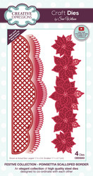 Creative Expressions stanssi Poinsettia Scalloped Border