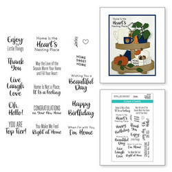Spellbinders leimasin Tiered Tray Sentiments