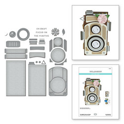 Spellbinders stanssisetti 3D Vignette Twin Lens Camera