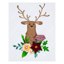 Spellbinders Simon Hurley stanssi Floral Stag