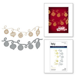 Spellbinders Simon Hurley Glimmer Hot Foil -kuviolevy ja stanssisetti Ornament String