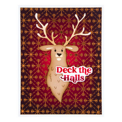 Spellbinders Simon Hurley Glimmer Hot Foil -kuviolevy Geo Snowflakes