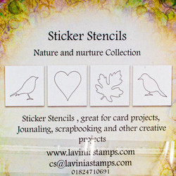 Lavinia Stamps Sticker Stencils -sapluunat