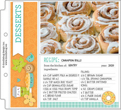 Doodlebug Pumpkin Spice Recipe Cards -korttikuvat