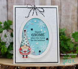Gina K. Designs kohokuviointikansio Snowflakes