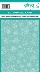 Gina K. Designs kohokuviointikansio Snowflakes