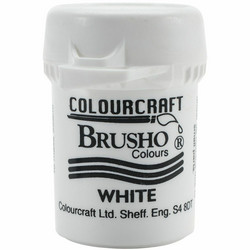 Brusho Crystal Colour -akvarellijauhe, sävy White