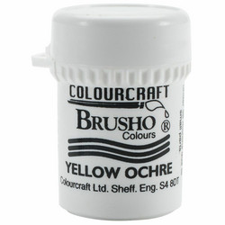 Brusho Crystal Colour -akvarellijauhe, sävy Yellow Ochre