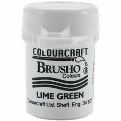 Brusho Crystal Colour -akvarellijauhe, sävy Lime Green