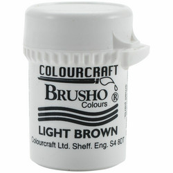 Brusho Crystal Colour -akvarellijauhe, sävy Light Brown