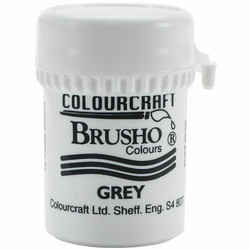 Brusho Crystal Colour -akvarellijauhe, sävy Grey