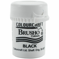 Brusho Crystal Colour -akvarellijauhe, sävy Black