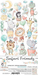 Craft O'clock paperipakkaus Safari Friends, Boy, Extras To Cut, 6