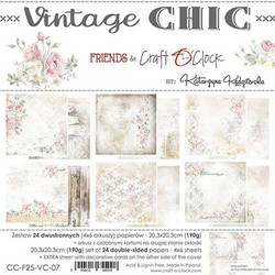 Craft O'clock paperipakkaus Vintage Chic, 8