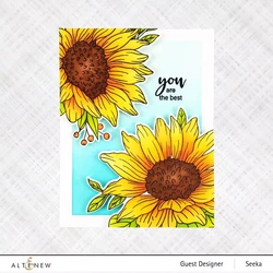 Altenew Dancing Sunflowers -leimasinsetti