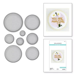 Spellbinders stanssi Postage Edge Circles