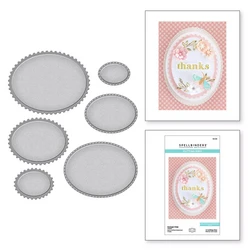Spellbinders stanssi Postage Edge Ovals