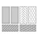 Spellbinders stanssi French Braid and Hexagon Panels