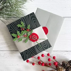 Spellbinders stanssi Sealed Holly Sprigs