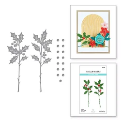Spellbinders stanssi Sealed Holly Sprigs
