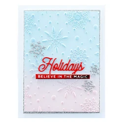 Spellbinders 3D kohokuviointikansio Flurry of Snowflakes