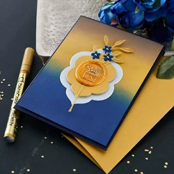 Spellbinders Wax Seal Stamp - sinettileimasin, Sending a Hello