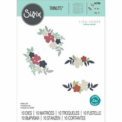 Sizzix Thinlits stanssisetti Wild Blossom Corners
