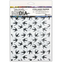 Dina Wakley Media Collage Tissue -paperipakkaus Flying Things