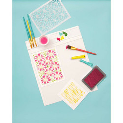 WeR Memory Keepers Silicone Workspace and Stencil Mat -alusta