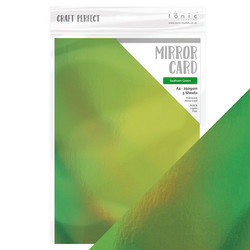 Tonic Iridescent Mirror Card -peilikartonki, sävy Seafoam Green, 5 arkkia