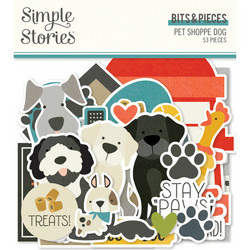 Simple Stories Pet Shoppe Dog, Bits & Pieces, leikekuvat