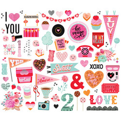 Simple Stories Heart Eyes, Bits & Pieces, leikekuvat