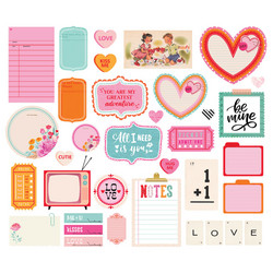 Simple Stories Heart Eyes, Journal Bits, leikekuvat