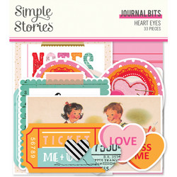 Simple Stories Heart Eyes, Journal Bits, leikekuvat