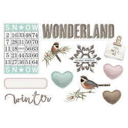 Simple Stories Page Pieces -leikekuvat, Simple Vintage Winter Woods