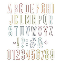 Sizzix Thinlits stanssi Alphanumeric Bulletin