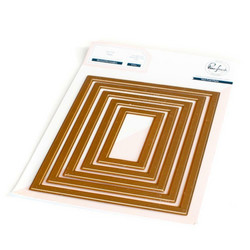 Pinkfresh Studio Hot Foil -kuviolevy Nested Rectangles