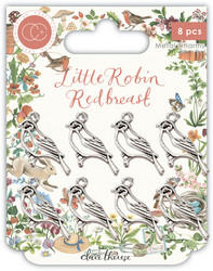 Craft Consortium Little Robin Redbreast -metallikoristeet Robin