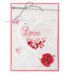 Studio Light Essentials stanssi Floral Heart Frame