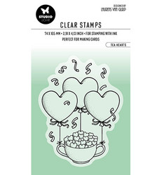 Studio Light leimasin By Laurens, Tea Hearts