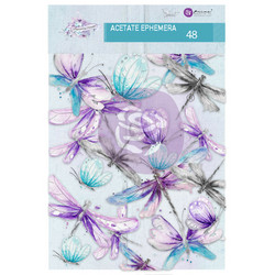 Prima Aquarelle Dreams Acetate Ephemera -leikekuvat Dragonflies